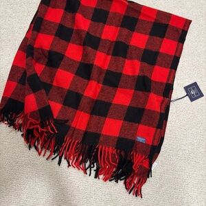 Faribault Mill Buffalo Check Wool Throw Blanket